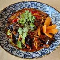 鱼香茄子（有肉）