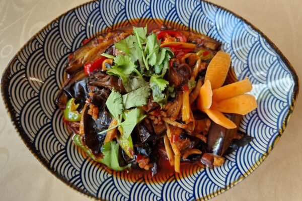 Sour Spicy Aubergine