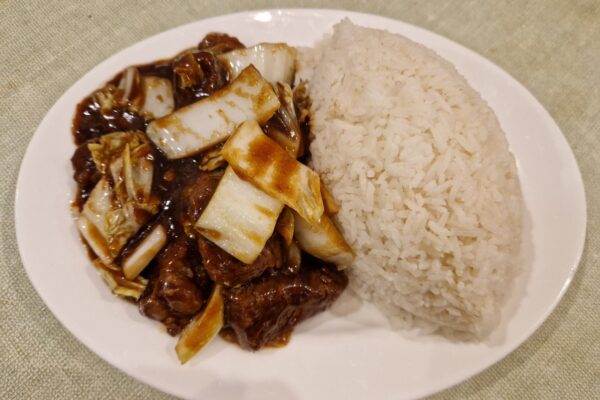 Stewed Beef Brisket with Rice