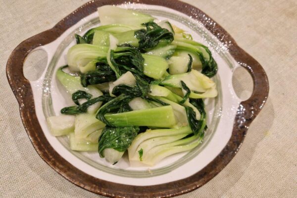 Garlic Pak Choi (v)