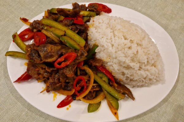 Stir-Fry Chicken Gizzard