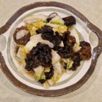 白菜炒木耳（素）